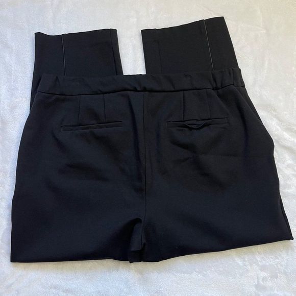 Eloquii Women's Front‎ Stripe Textured Black Skinny Dress Pants Size 18 Short - Picture 5 of 13